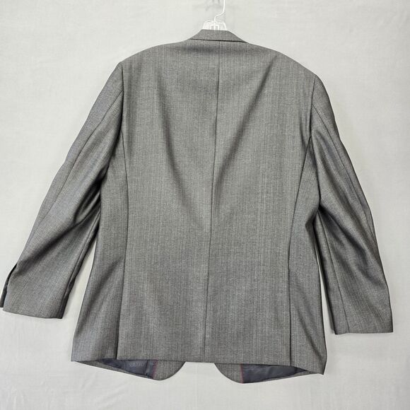 Tazio Italy Gray Wool Touch Suit Coat NEW Silk Lined Formal Jacket Mens Size 42R - Picture 2 of 10